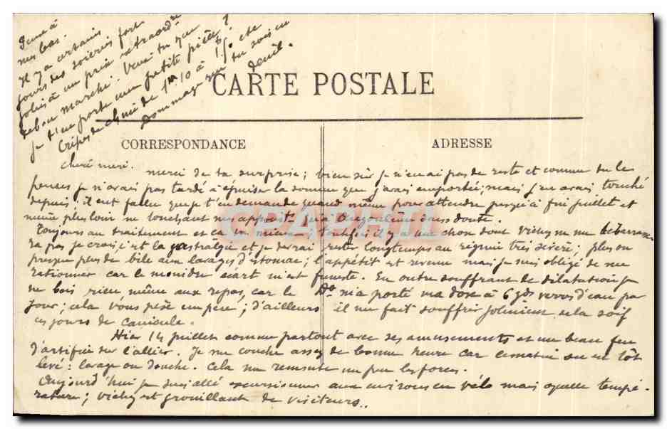 Vichy — Promenade sur les Bords de l'Allier — LL — Rückseite