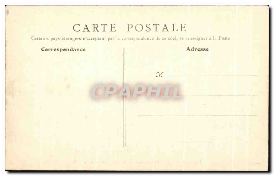 CPA Nevers La Poste Cercle Des Officiers Et Porte De Paris — Rückseite