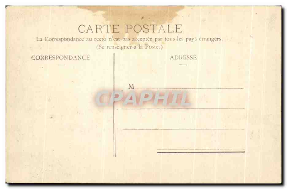 CPA Belfort La Gare — Verso
