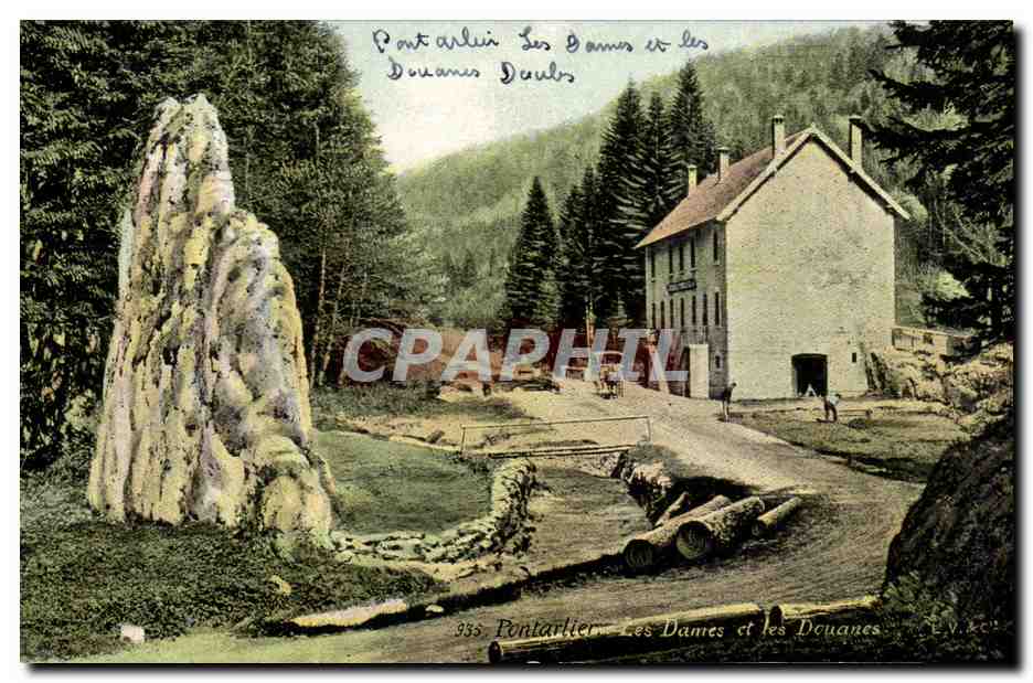 CPA Pontarlier Les Dames Et Les Douanes Customs