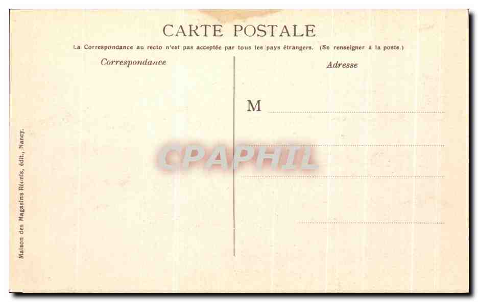 CPA Nancy La Place Carriere — Verso