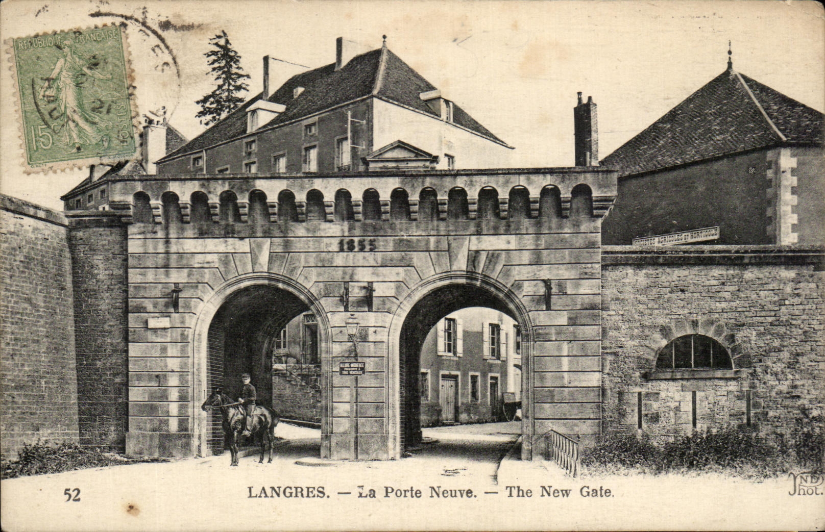 CPA Langres La Porte Neuve The New Gate