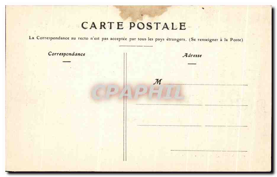 CPA Chalons Sur Marne Place de la Republique — Verso