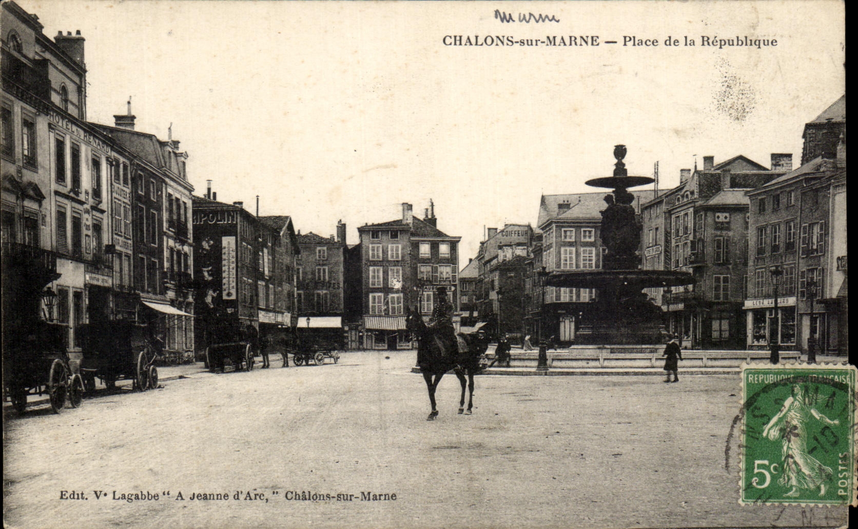 CPA Chalons Sur Marne Place de la Republique