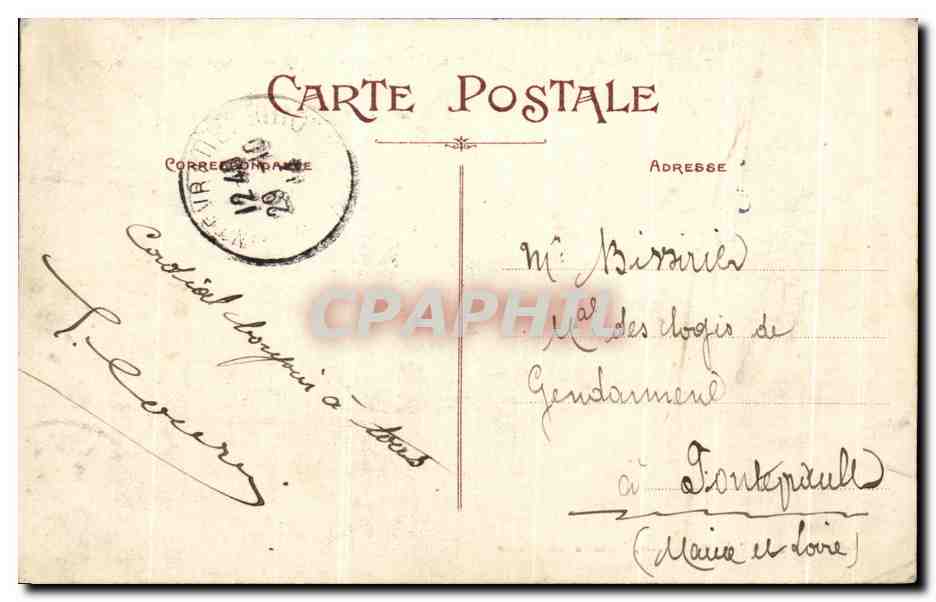 CPA Chalons Sur Marne Place de la Republique — Verso