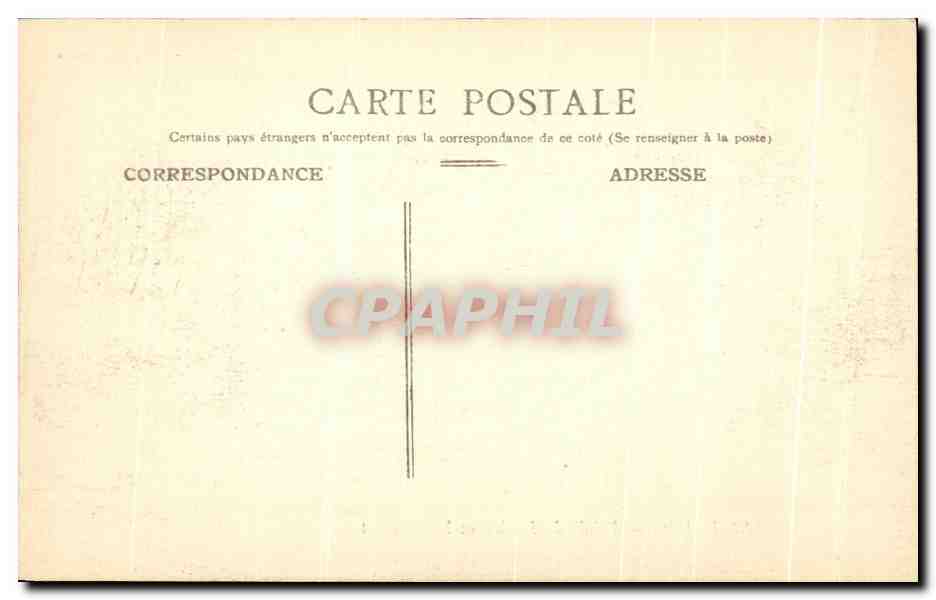 CPA Reims Palais de Justice et Rue Carnot  — Verso