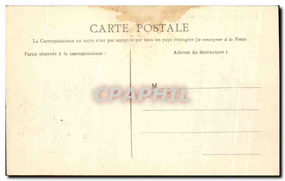 CPA Reims Place Drouet d'Erlon Eglise Saint Jacques — Rückseite