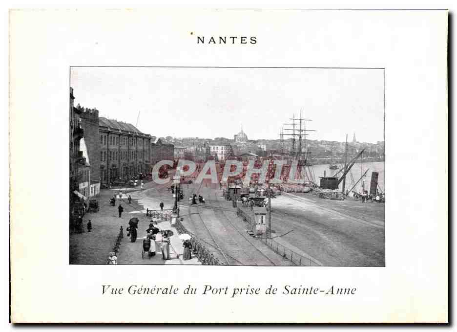 CPA Nantes Vue Generale du Port prise de Sainte Anne Bateaux