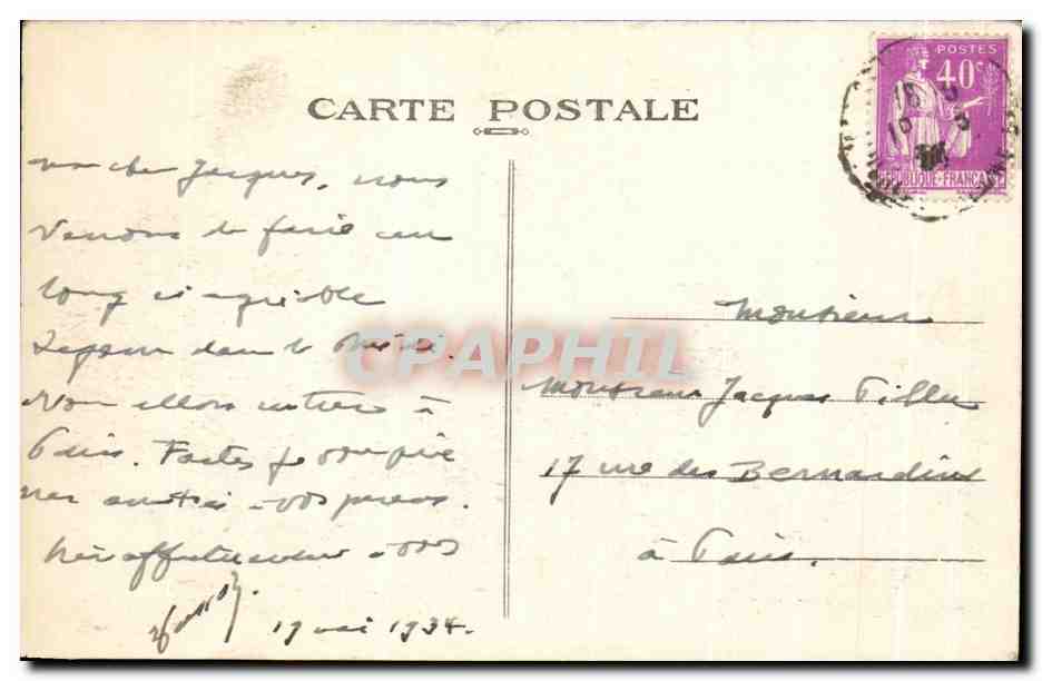 CPA Marseille La Cathedrale et le Bassin de la Joliette — Rückseite