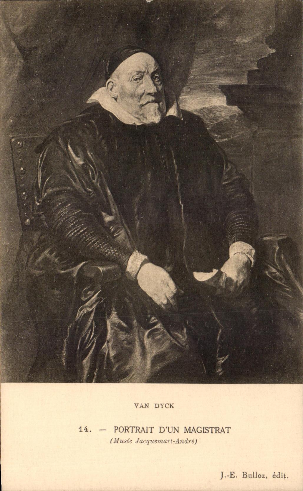 CPA Van Dyck Portrait D'un Magistrat Musee Jacquemart Andre