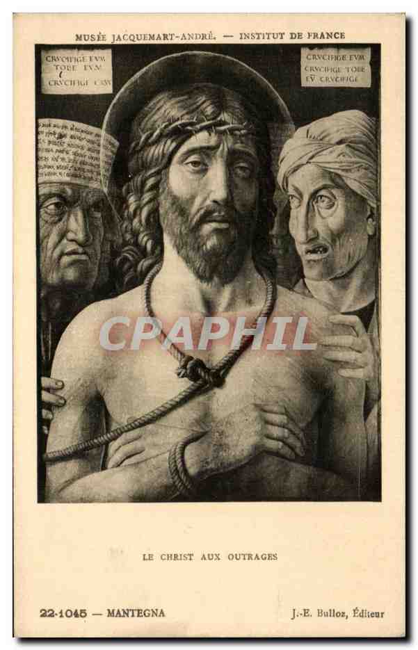 CPA Le Christ Aux Outrages Mantegna Musee Jacquemart Andre Paris Institut de France