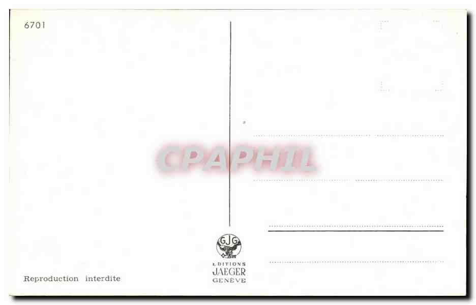 CPA Souvenir De Tours de Geneve Suisse — Back