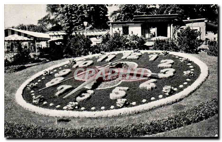 CPA Geneve L'Horloge fleurie 