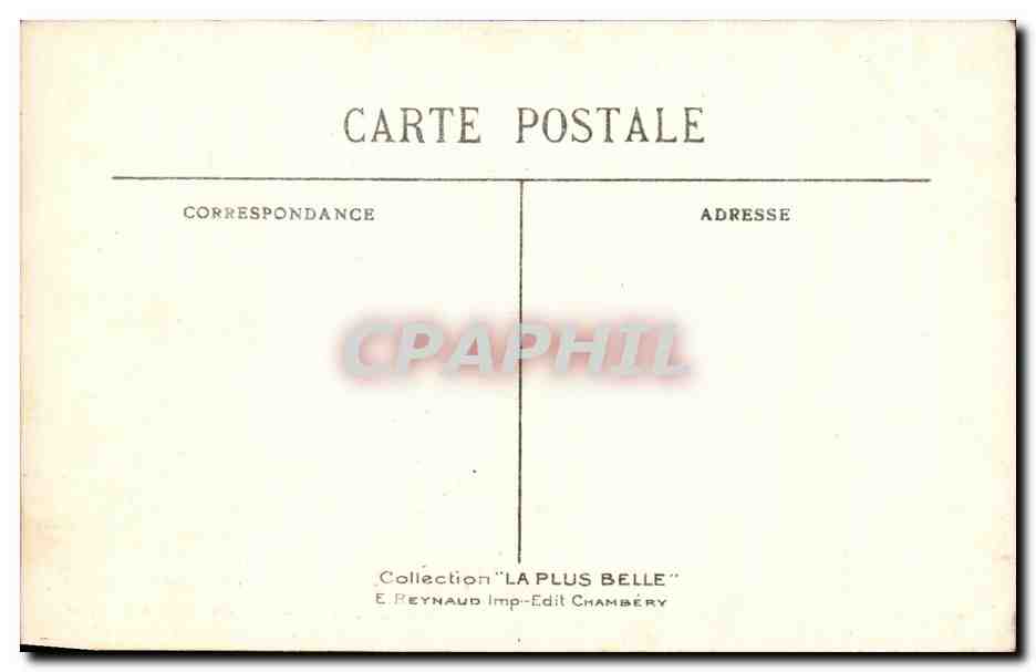 CPA Environs de Chambery Les Charmettes Maison de JJ Rousseau La salle a manger — Rückseite