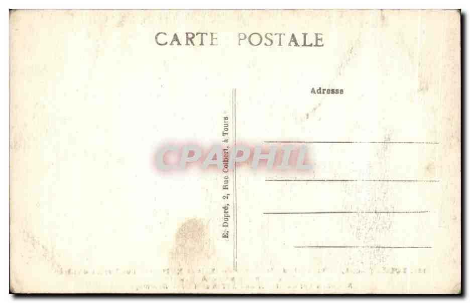 CPA Tours La Cathedrale St Gaiten Les Portes d'entree St Gatien Cathedral — Verso