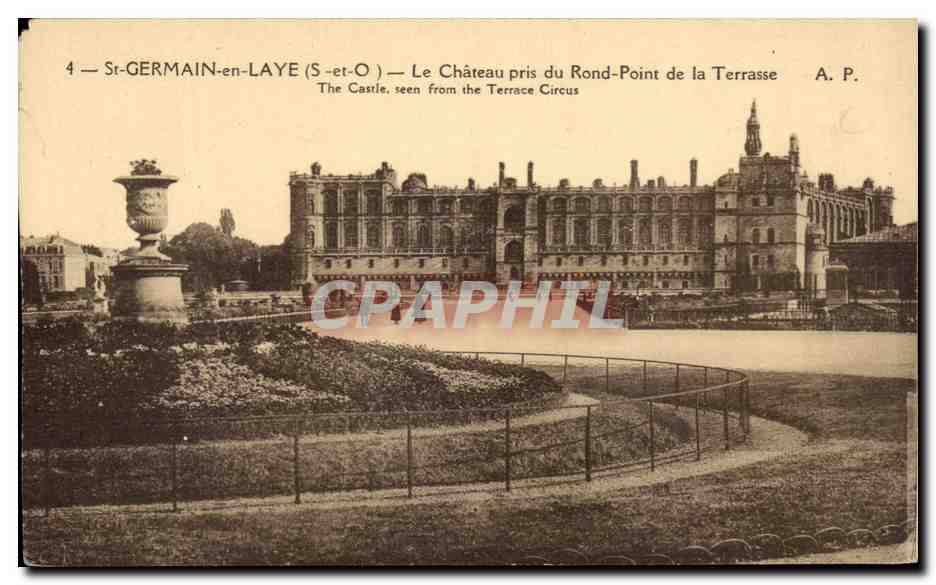 CPA St Germain En Laye Le chateau Pris Du Rond Point De La Terrasse