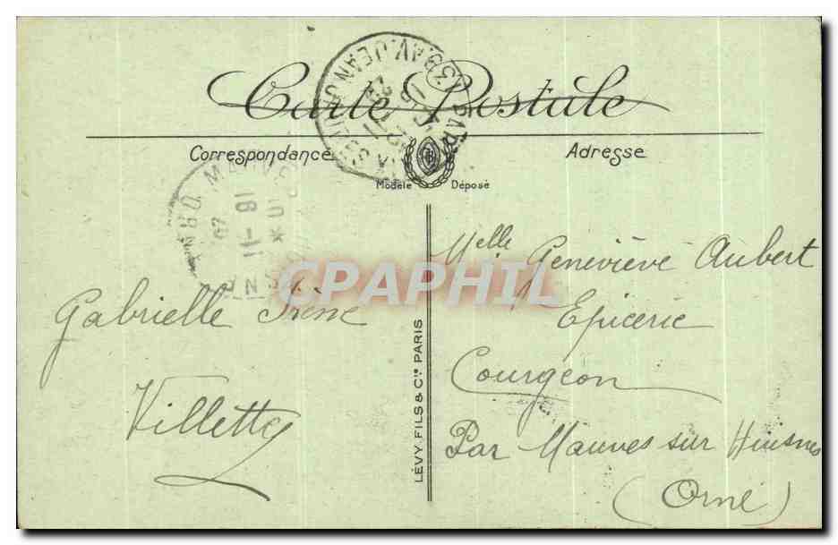 CPA Souvenir Du Sacre Coeur De Montmartre Paris Colombes  — Rückseite