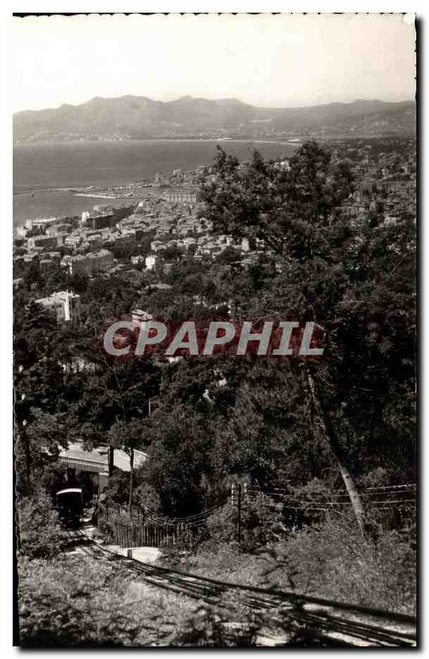 CPA La Cote D'Azur Cannes Le Funiculaire de Super Cannes