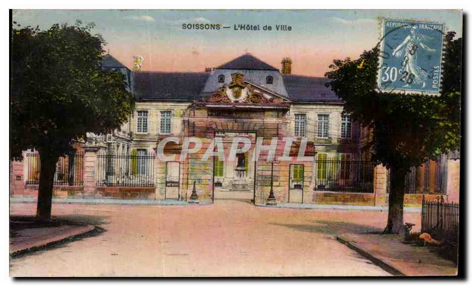 CPA Soissons L'Hotel de Ville