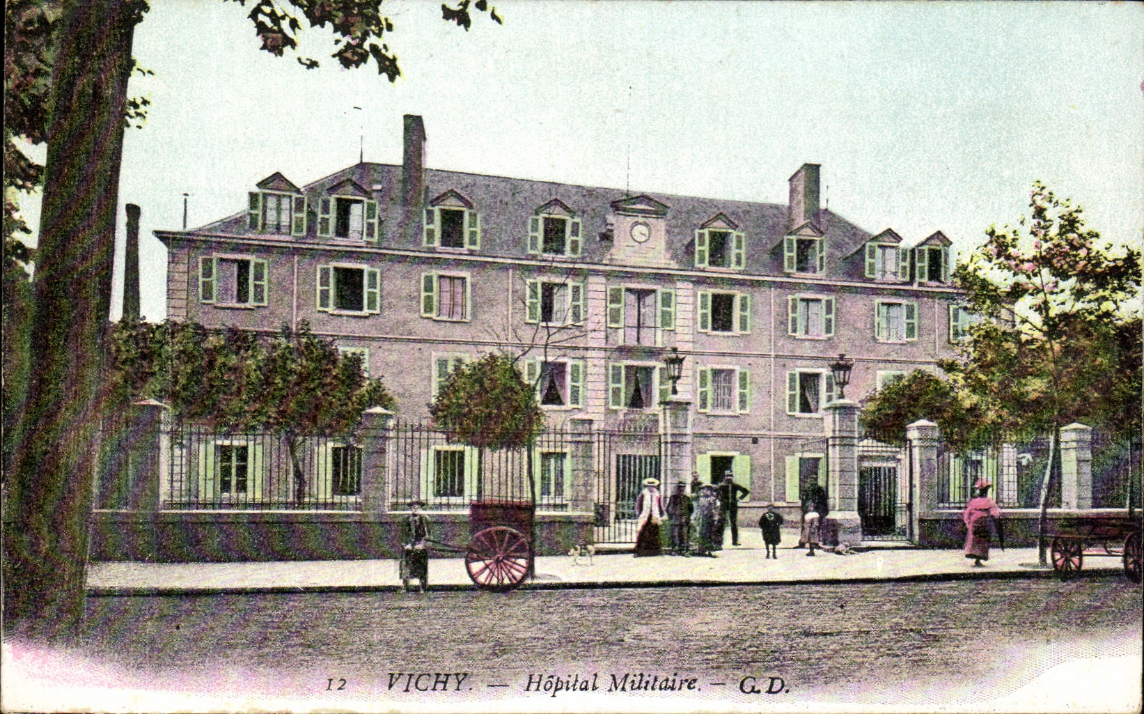 CPA Vichy Hopital Militaire Militaria