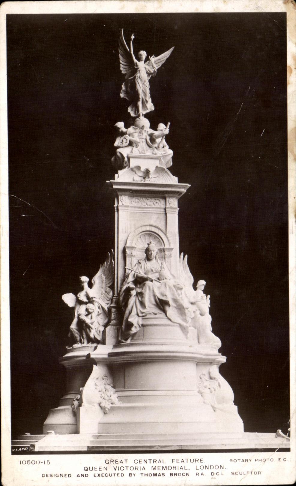 CPA Great Central Feature Queen Victoria Memorial London