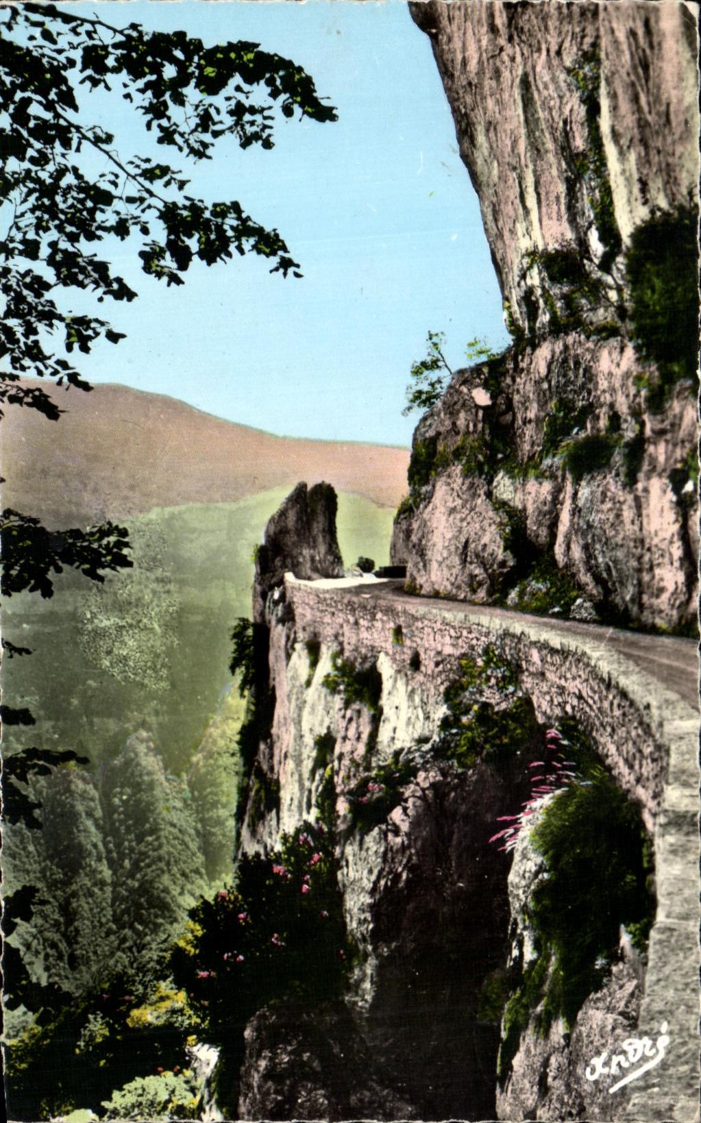 Vue du sentier de la route de Combe — Les Belles Alpes Françaises — Édition d'Art André