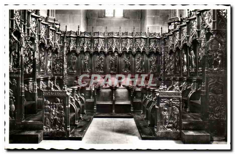 CPA Cathedrale De Lausanne Stalles de Montfaucon 16eme Suisse