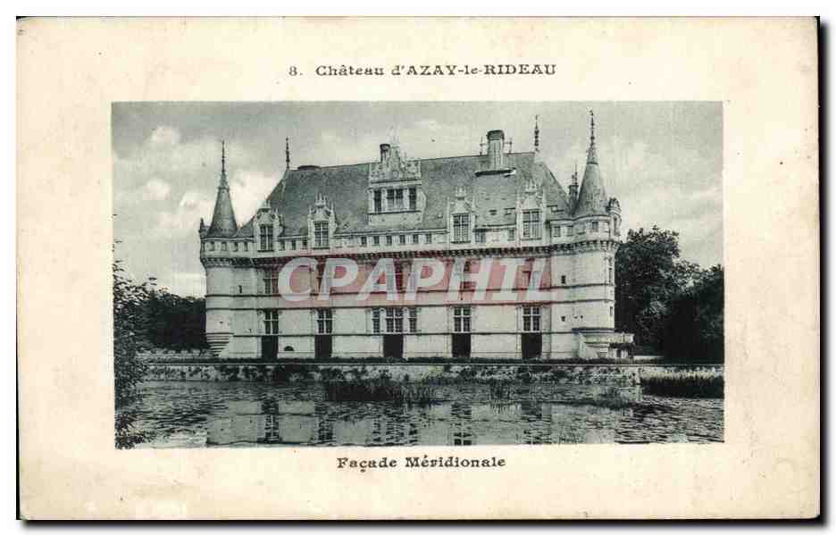 CPA Chateau D'Azay Le Rideau Facade Meridionale