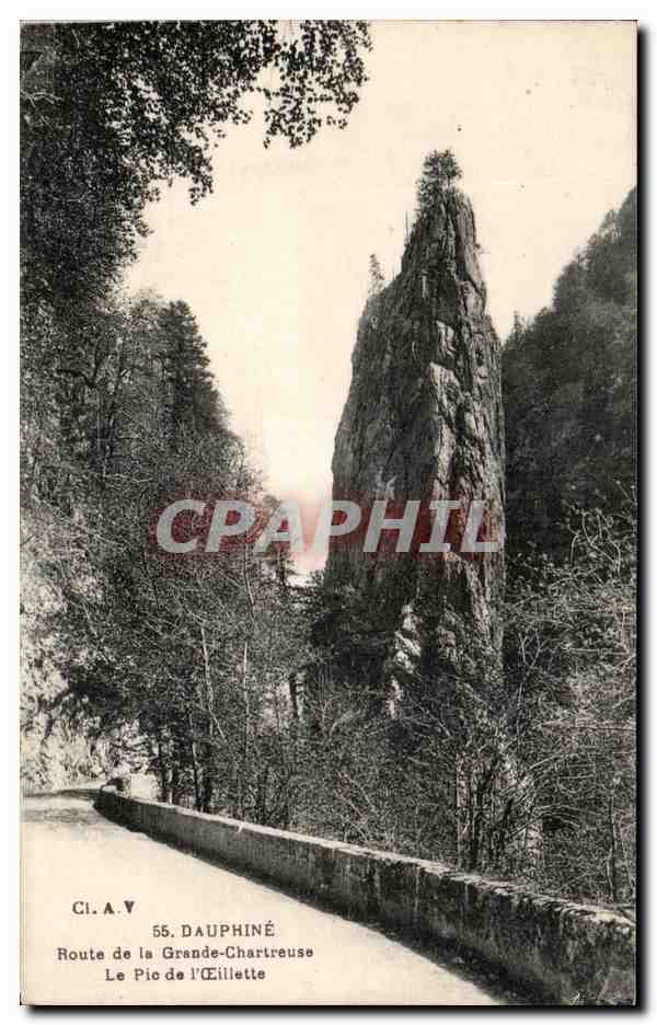 Le Pic de l'Éillette — Route de la Grande-Chartreuse — CI.A.V. 55, Dauphiné