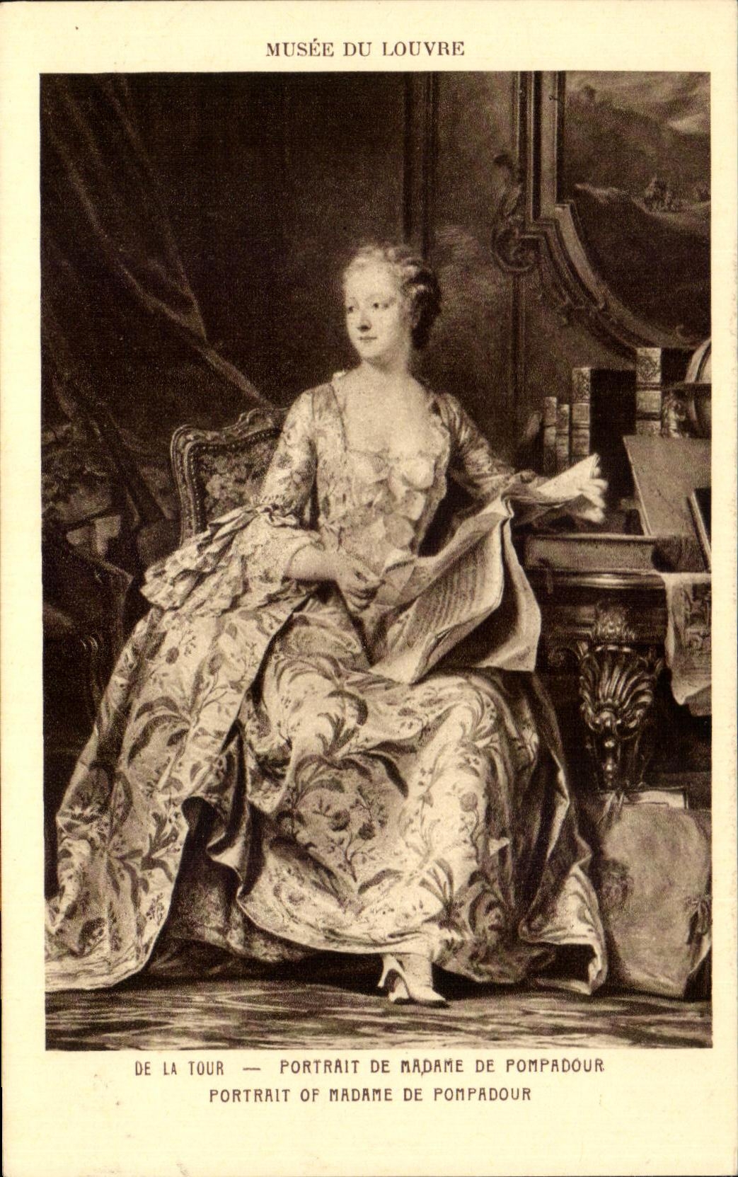 CPA Musee du Louvre Paris Madame de Pompadour 