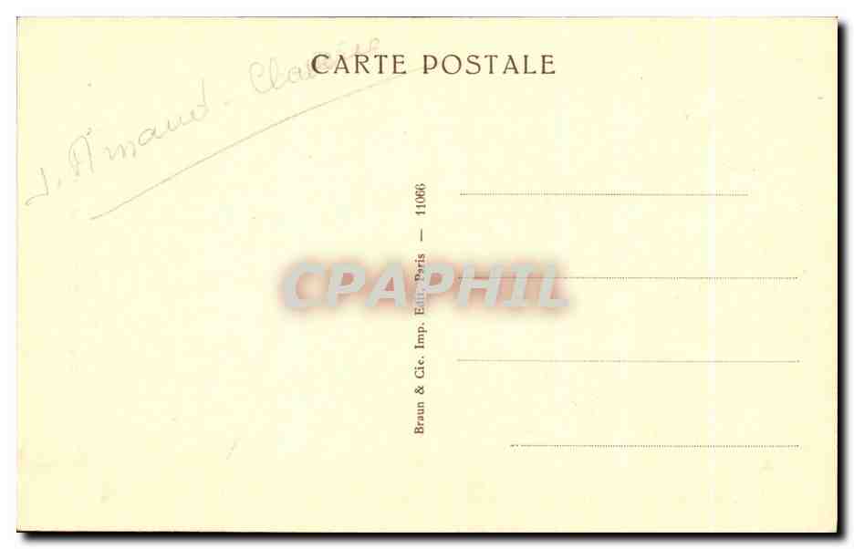 CPA Musee du Louvre Paris Madame de Pompadour  — Verso