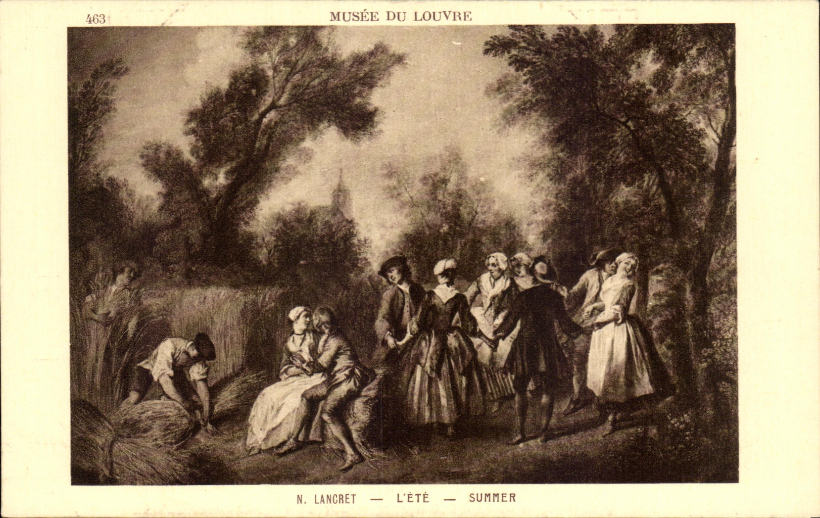 CPA Musee Du Louvre Lancret L'Ete Summer Paris 