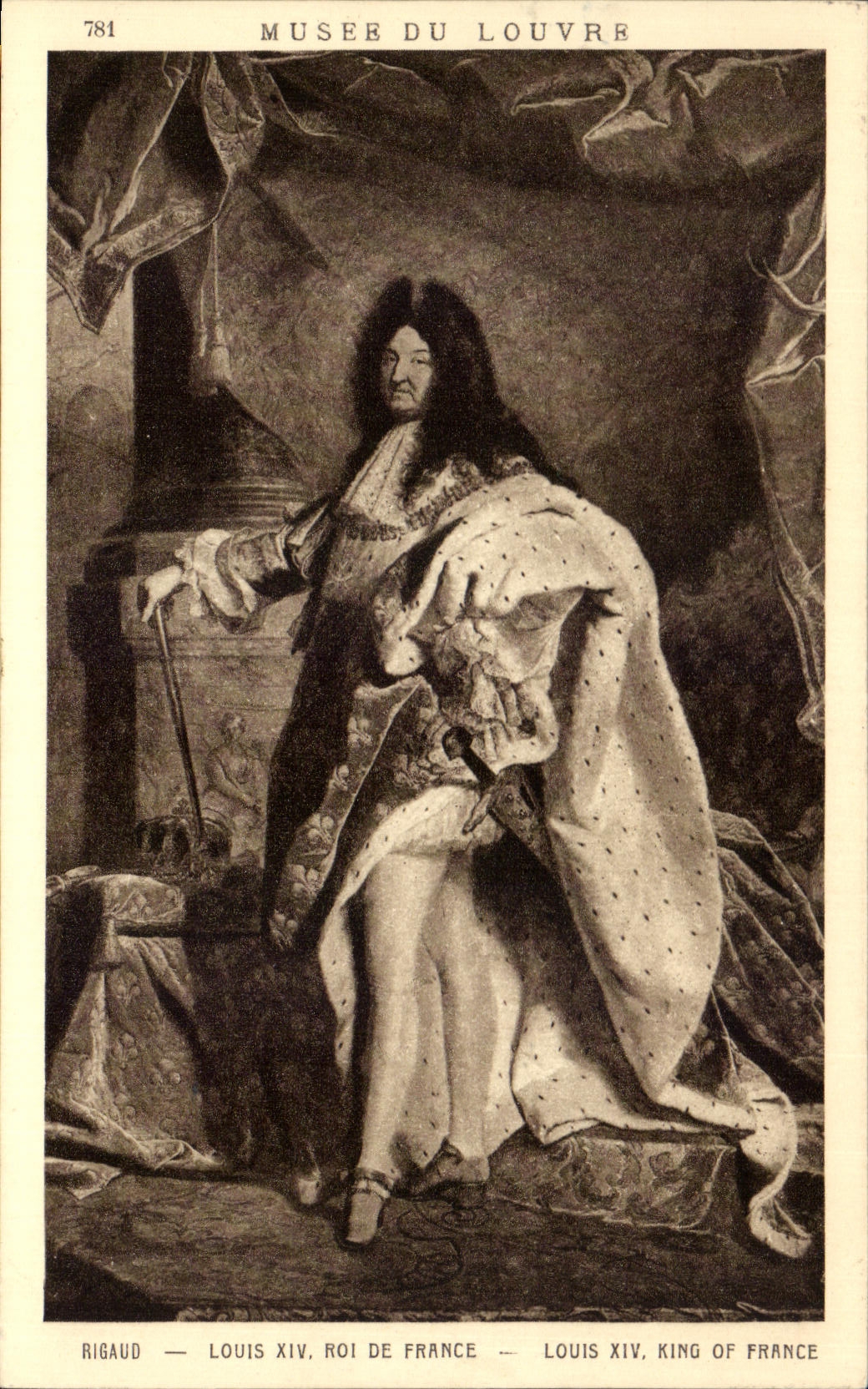 CPA Musee Du Louvre Rigaud Louis Roi De France Louis King Of France Paris 