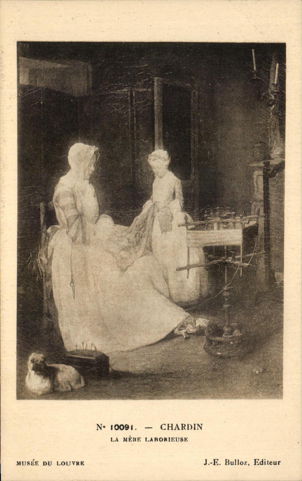 CPA Chardin La Mere Larorieuse Paris Musee du Louvre