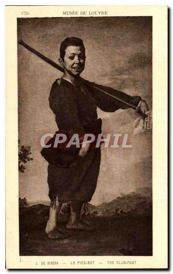 CPA Musee Du Louvre De Ribera Le Pied Bot The Club Foot Paris 