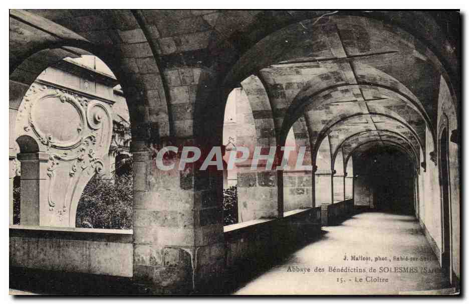 CPA Abbaye des Benedictins de Solesmes Le Cloitre