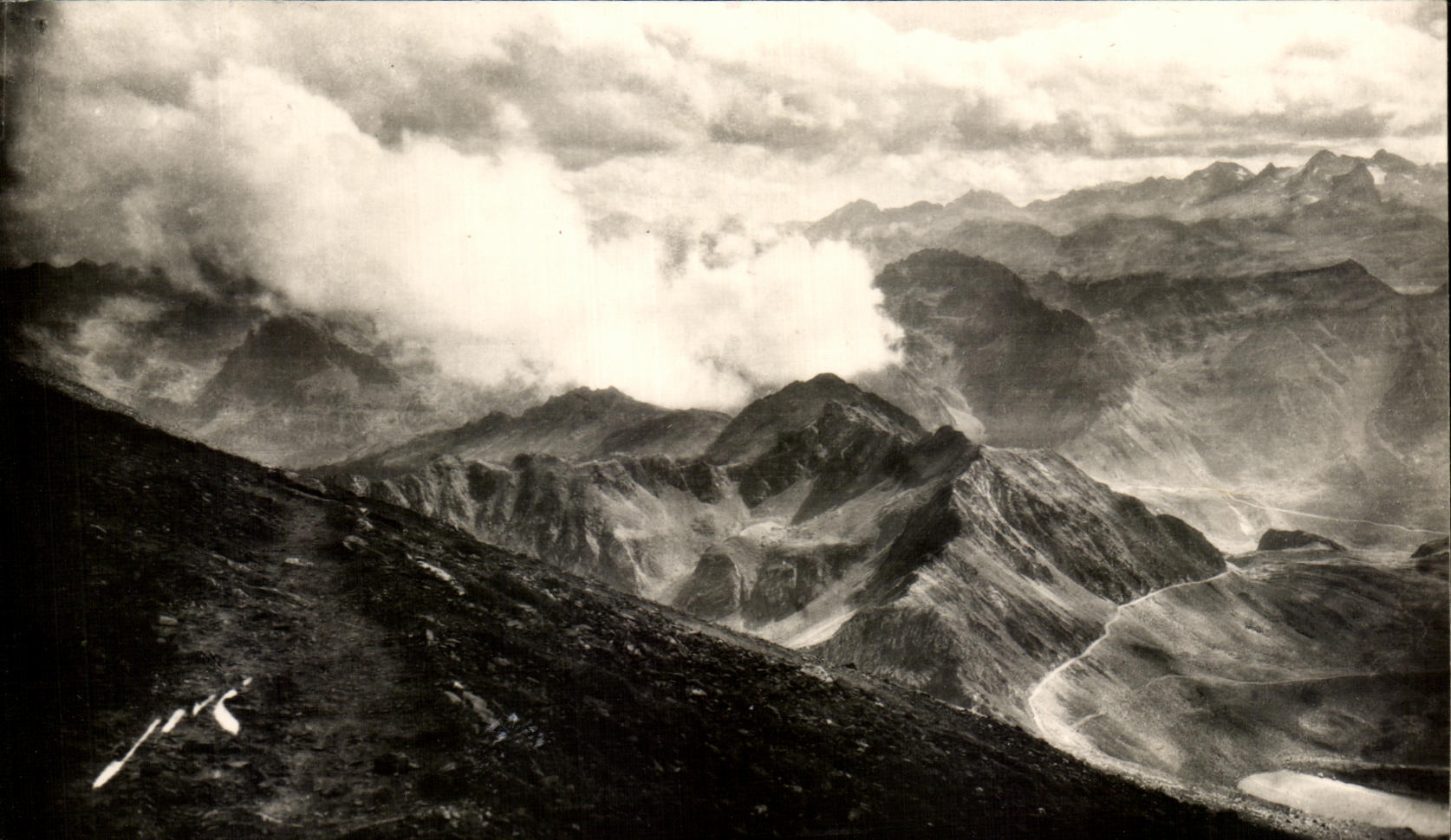 CPA Toute La France Jove Pau D'Honneur Expos Les Pyrenees Au sommet du Pic du Midi