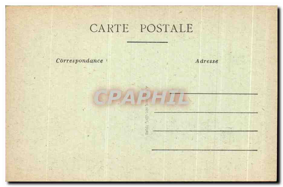 CPA Chenonceaux Le Chateau Salle et Chemine Francois 1er — Rückseite