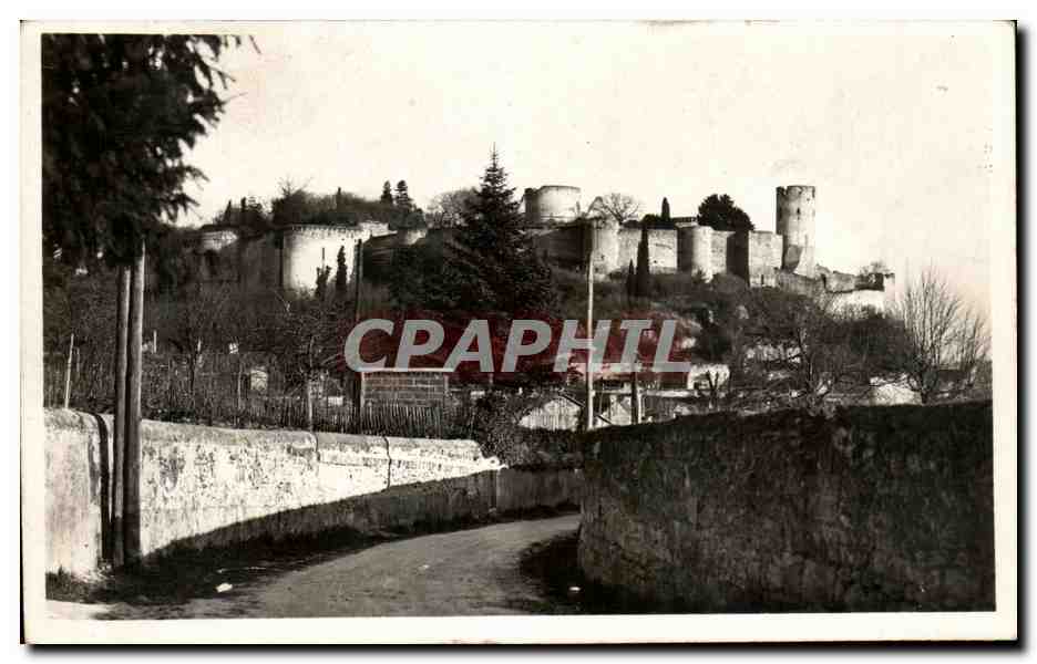 CPA Chinon Ruines du Chateau Philippe Auguste 