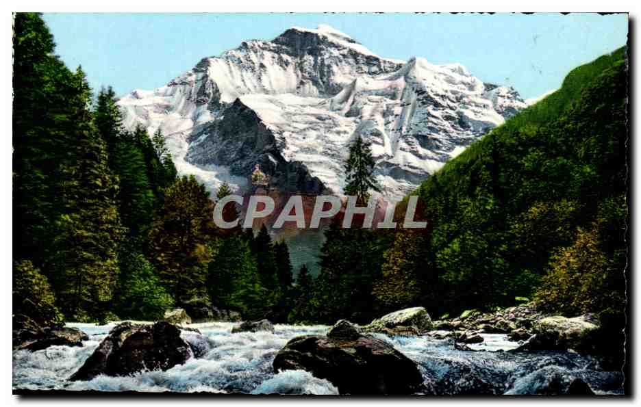 CPA Lutschine Mit Jungfrau