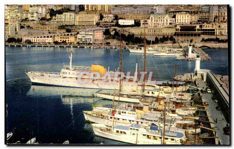 Hafen von Monaco — Die wundervollen Orte der Côte d'Azur — Ausgabe des Palastes von Monaco OF 59