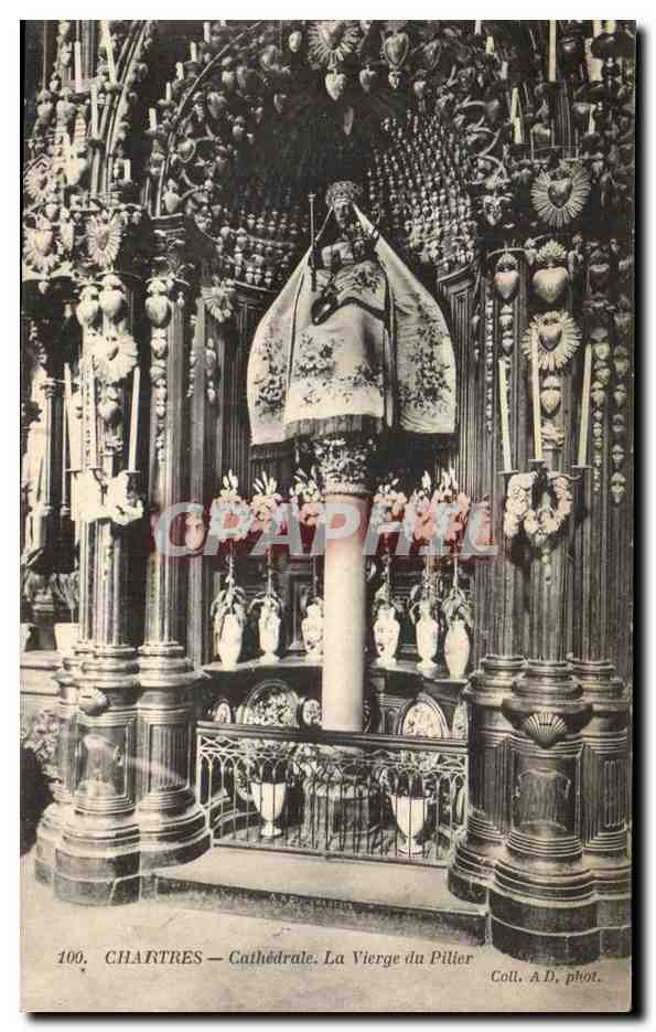 Chartres — Cathédrale. La Vierge du Pilier — Colt, A.D. phot. n°100