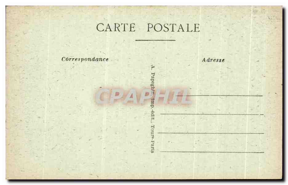CPA Azay le Rideau L'Eglise Porte d'Entree — Verso