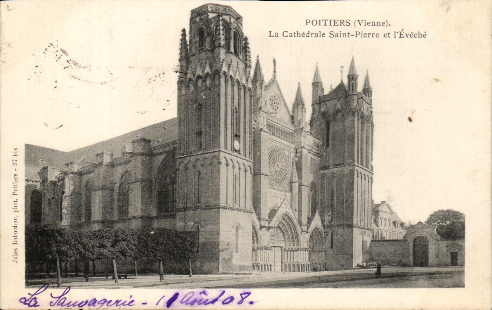 Poitiers (Vienne) — La Cathédrale Saint-Pierre et l'Évêché — Jules Robuchon phot. - 37 bis