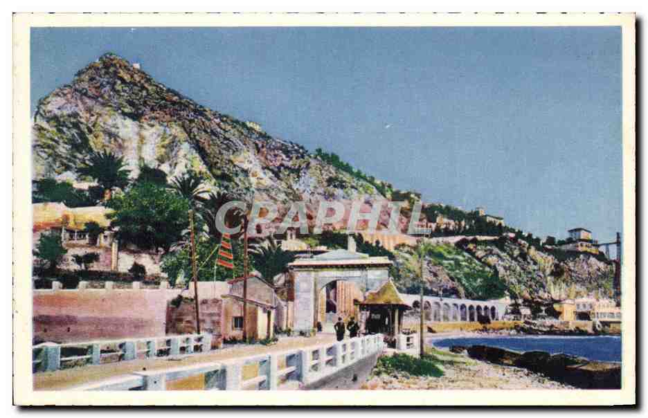 CPA Menton La Frontiere Franco italienne