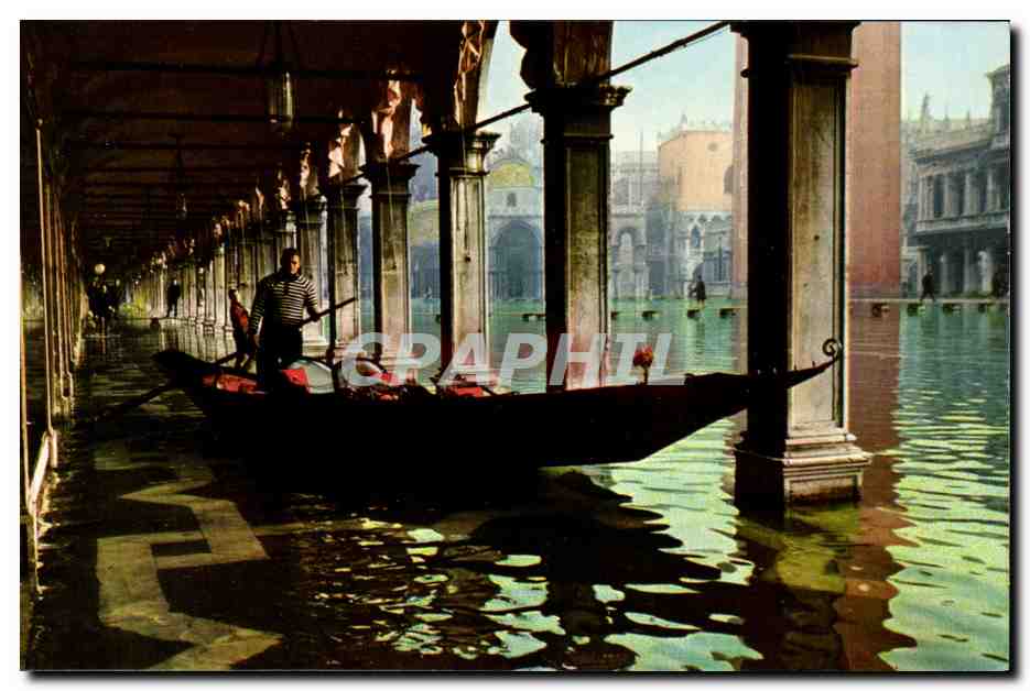 CPA Venezia Piazza San Marco Place Saint marc Gondole 
