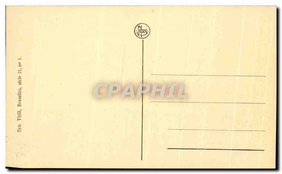 CPA Malines College St Rombaut et Eglise St Pierre Mechelen — Back