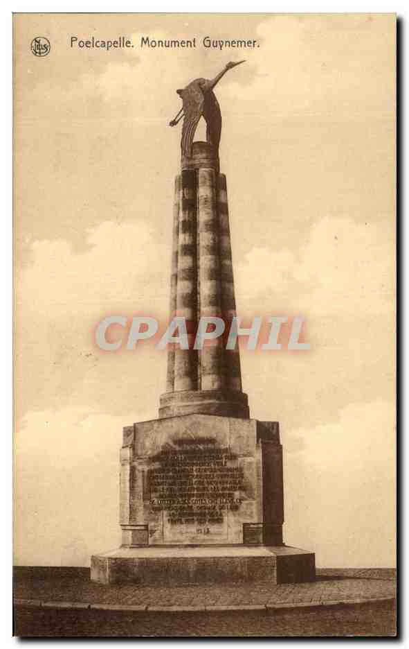 CPA Poelcapelle Monument Guynemer Aviation Avion 