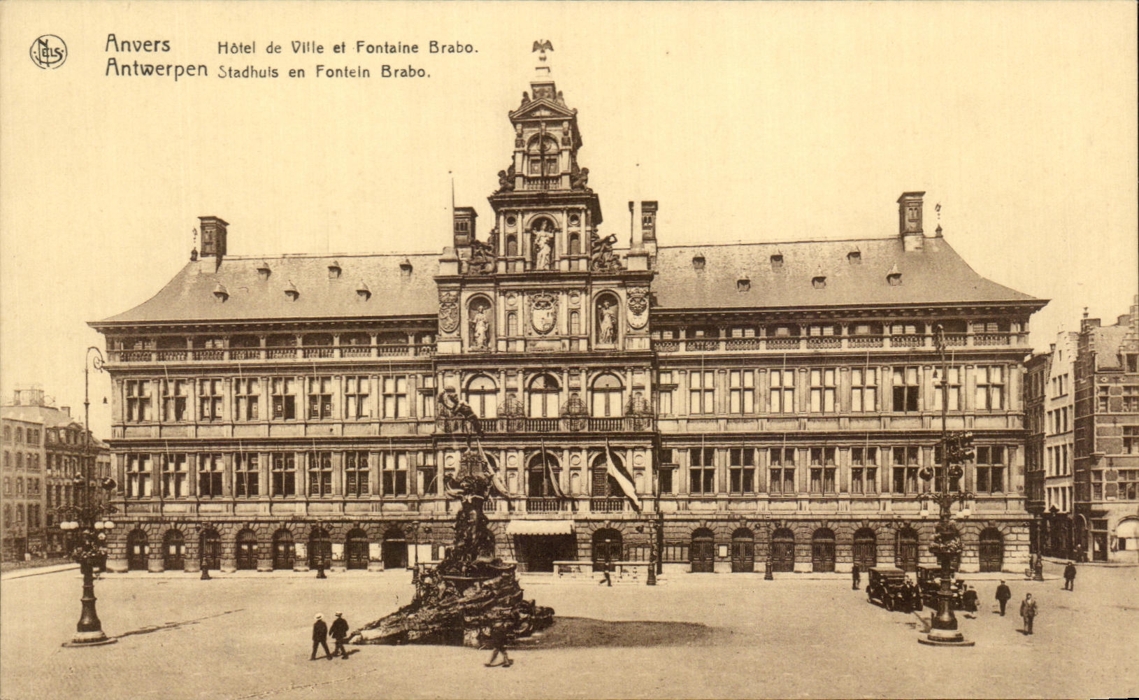 Anvers — Hôtel de Ville et Fontaine Brabo — Nels