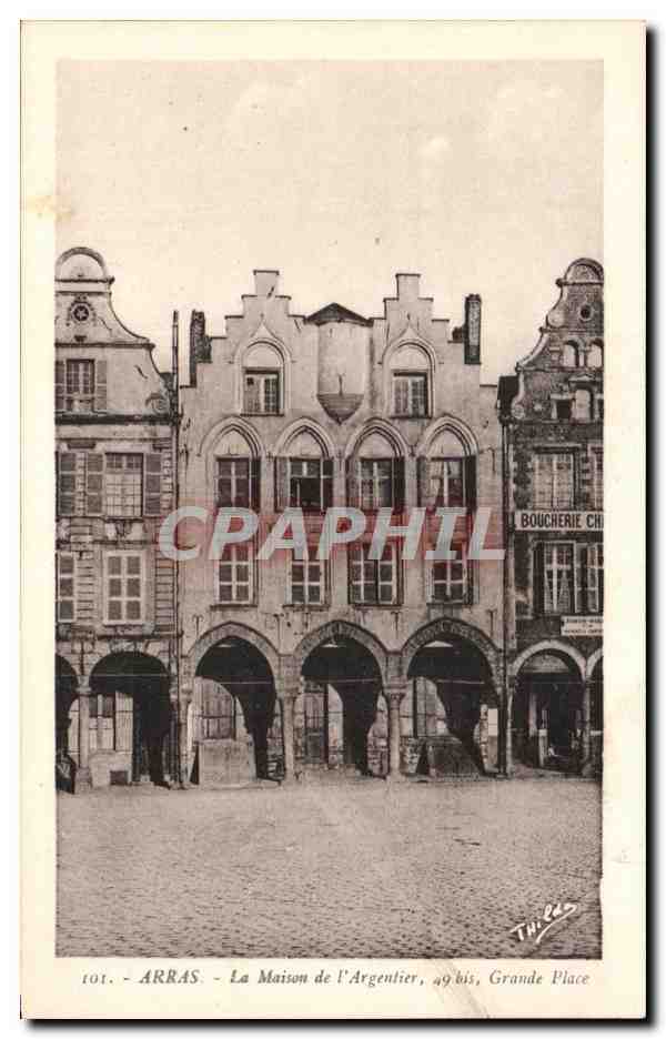 CPA Arras La Maison De l'Argentier Grande Place